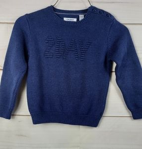 Okaidi navy knit sweater 3 years